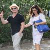 Bono et sa femme Ali Hewson visitent la Fondation Maeght à Saint-Paul de Vence, le 8 aout 2013.