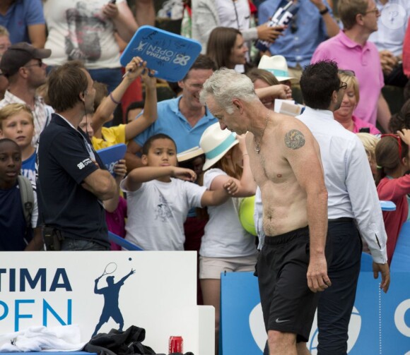 John McEnroe à Knokke le 18 août 2013.