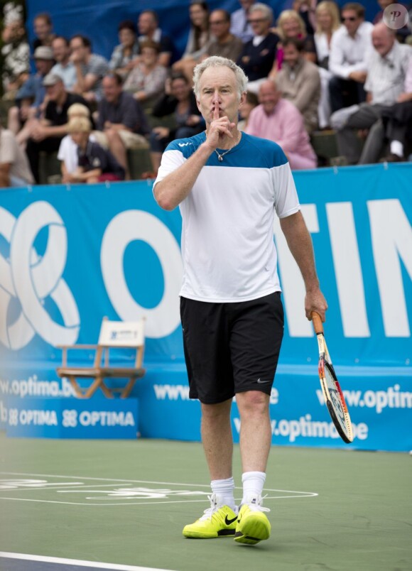 John McEnroe à Knokke le 18 août 2013.