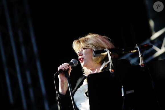 Marianne Faithfull à Stockholm, le 3 août 2012.