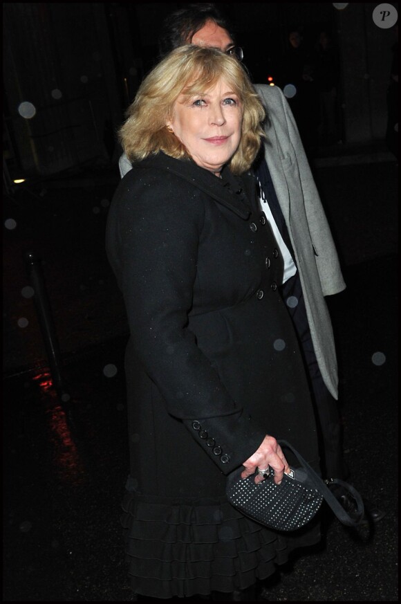 Marianne Faithfull à la soirée Prada au palais d'Iéna, à Paris le 24 janvier 2012.