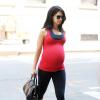 Hilaria Thomas, enceinte, à New York, le 21 août 2013.