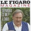 Couverture du Figaro Magazine avec Gérard Depardieu.