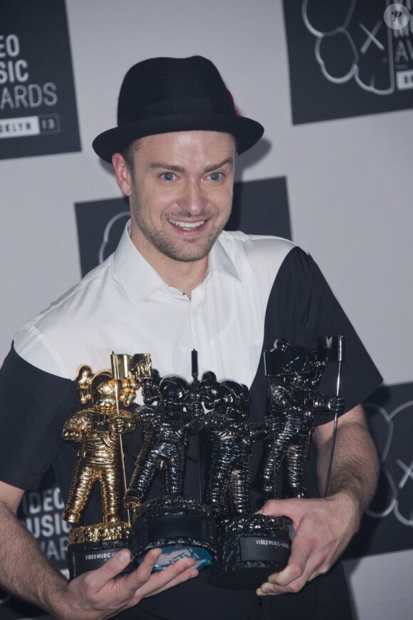 Justin Timberlake lors des MTV Video Music Awards à Brooklyn, le 25 août 2013.