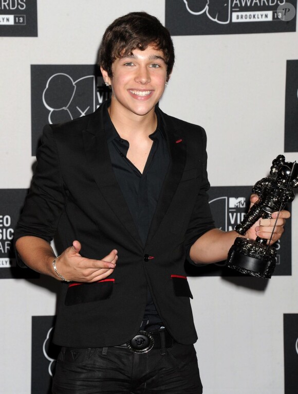 Austin Mahone lors des MTV Video Music Awards à Brooklyn, le 25 août 2013.