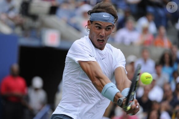 Rafael Nadal lors de l'US Open à New York le 26 août 2013.