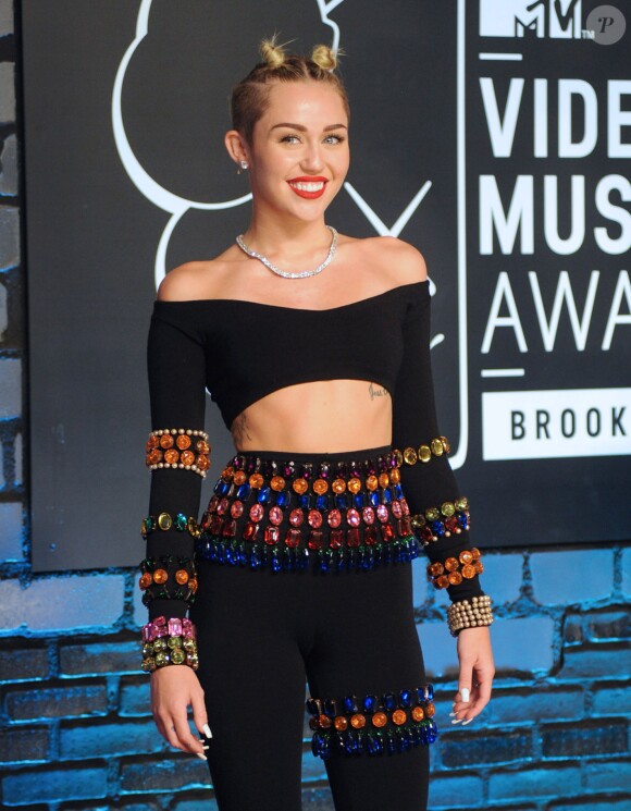 Miley Cyrus lors des MTV Video Music Awards à New York, le 25 août 2013.