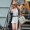 Lindsay Lohan en bonne forme à New York, le 30 août 2013.
