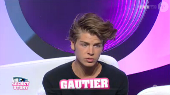 Gautier dans Secret Story 7, quotidienne du samedi 31 août 2013 sur TF1.