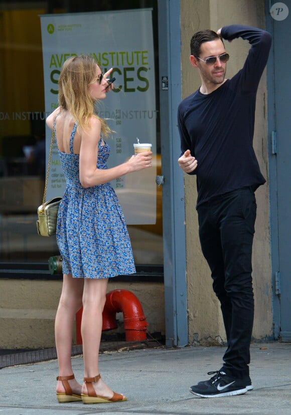 Kate Bosworth et Michael Polish dans les rues de New York, le 15 juillet 2013.