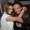 Clara (Secret Story 7) et son père Jonathan Bermudes au Duplex, à Paris, dans la nuit du vendredi au samedi 31 août 2013.