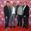 Tom Welling, Matt Jackson, Peter Landesman et Guy East au photocall du film Parkland à Venise le 1er septembre 2013.