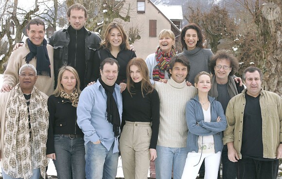 Pierre Aknine, en bas à droite, lors du 6e Festival du téléfilm international de Luchon, le 2 février 2005.