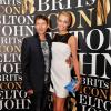 James Blunt et sa compagne Sofia Wellesley - Remise du Brits Icon Award à Elton John, au London Palladium à Londres, le 2 septembre 2013.