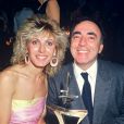 Évelyne Dhéliat et son mari. Le 16 octobre 1985.
