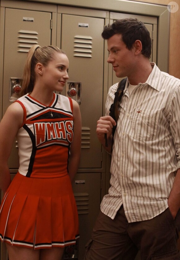 Dianna Agron et Cory Monteith dans la saison 1 de "Glee" (2009-2010).