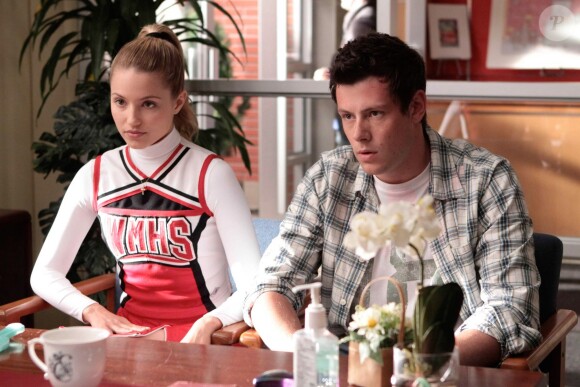 Dianna Agron et Cory Monteith dans la saison 1 de "Glee" (2009-2010).