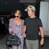 Dianna Agron et son compagnon Nick Mathers à l'aéroport de Los Angeles, le 3 septembre 2013. Ils arrivent de New York.