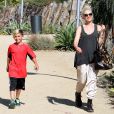 Gwen Stefani et ses fils Zuma et Kingston à Los Angeles, le 29 août 2013.