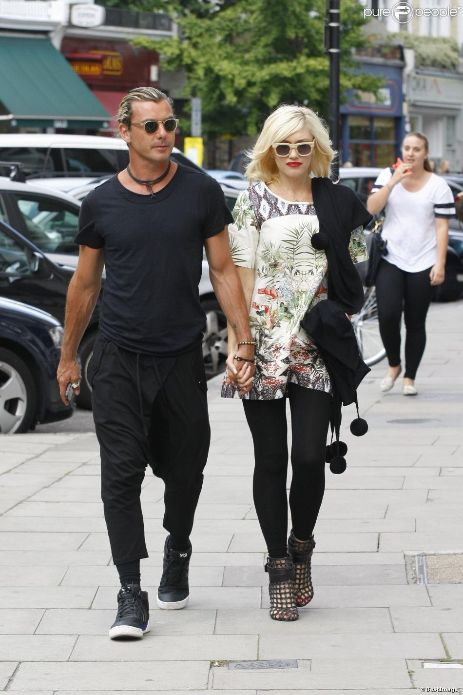 Gwen Stefani et Gavin Rossdale à Londres. Le 19 août 201.