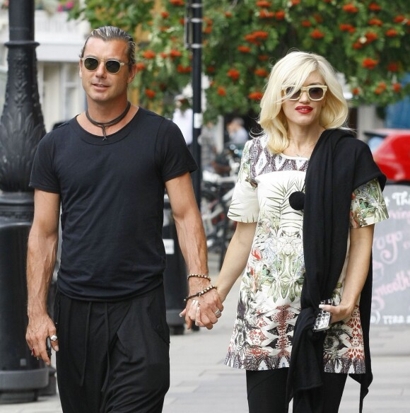 Gwen Stefani et Gavin Rossdale à Londres. Le 19 août 2013.