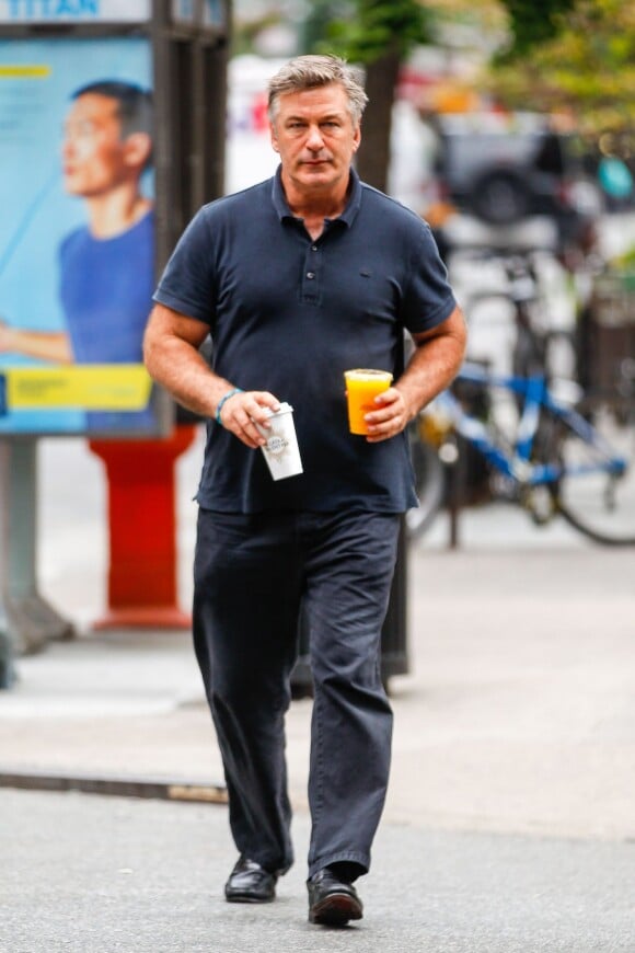 Alec Baldwin dans les rues de New York, le 30 août 2013.