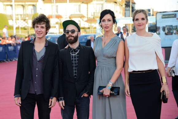 Vincent Lacoste, Woodkid, Géraldine Maillet and Laurence Arné lors du festival de Deauville, le 4 septembre 2013.