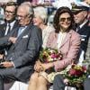 Le roi Carl XVI Gustaf de Suède et la reine Silvia en tournée dans le pays le 3 septembre 2013 dans le cadre du jubilé des 40 ans de règne du souverain.