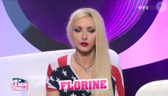 Florine dans la quotidienne de Secret Story 7 sur TF1 le jeudi 5 septembre 2013