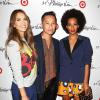 Jessica Alba, le créateur Phillip Lim et Solange Knowles assistent au lancement de la collection 3.1 Phillip Lim For Target au Spring Studio. New York, le 5 septembre 2013.