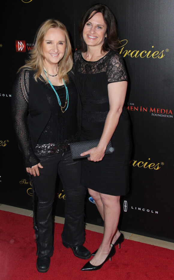 Melissa Etheridge et sa nouvelle compagne Linda Wallem au 38e gala annuel "Gracie Awards", à l'hôtel Beverly Hilton à Beverly Hills, le 21 mai 2013.