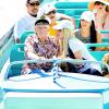 Exclusif - Hugh Hefner et sa femme Crystal s'amusent à Disneyland en Californie, le 6 septembre 2013.