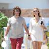 Carles Puyol et sa belle Vanesa Lorenzo en vacances à Ibiza le 30 juin 2013.
