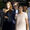 La princesse Madeleine de Suede enceinte, la princesse Victoria de Suede et le prince Daniel de Suede - La famille royale de Suede rend hommage a la Princesse Lilian a Stockholm, le 8 septembre 2013. Attendance at a memorial service for H.R.H. Princess Lilian, the Anglican Episcopal Church, Stockholm.08/09/2013 - Stockholm