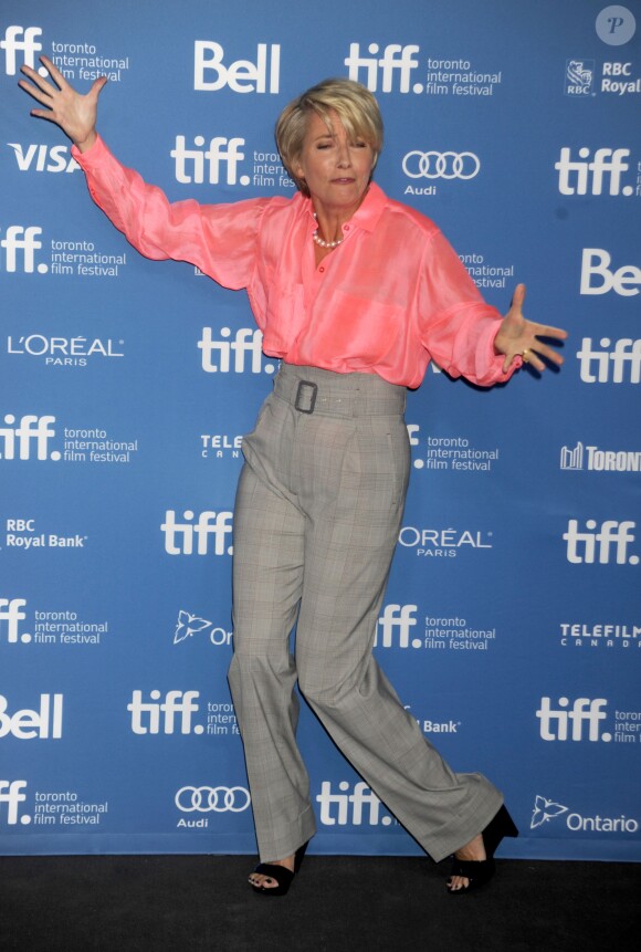 Emma Thompson lors de la conférence de presse du film Love Punch au Festival international du film de Toronto le 12 septembre 2013