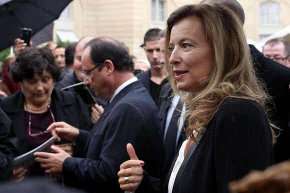 François Hollande et Valérie Trierweiler à l'Elysee le 14 septembre 2013 pour les Journées du patrimoine.