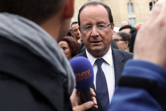 François Hollande à l'Elysee le 14 septembre 2013 à l'occasion des Journées du patrimoine.