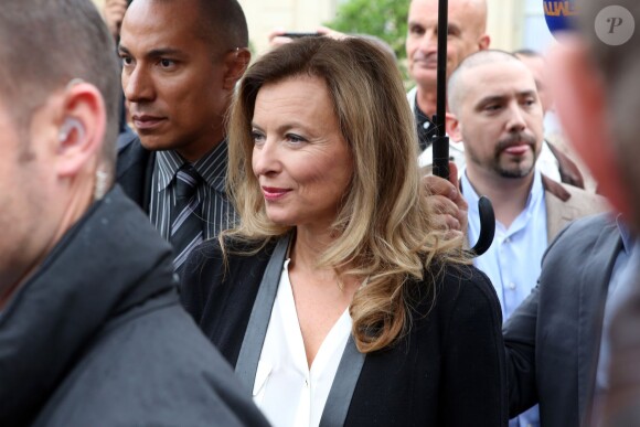 Valérie Trierweiler a accueilli au palais de l'Elysée ses concitoyens pour la journée du patrimoine du 14 septembre 2013