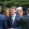 Euan Blair et Suzanne Ashman lors de leur mariage à Wooten Underwood, le 14 septembre 2013.