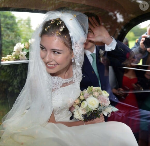 Euan Blair et Suzanne Ashman se marient à Wooten Underwood, le 14 septembre 2013.
