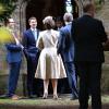 Tony Blair et Cherie Blair lors du mariage de leur fils Euan Blair à Wooten Underwood, le 14 septembre 2013.