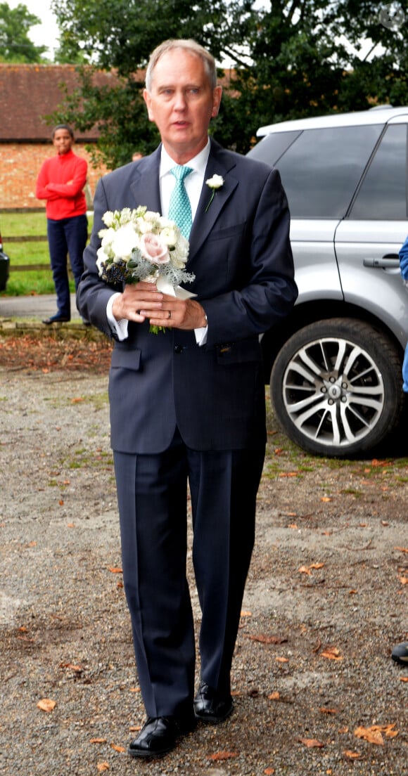 Jonathan Ashman lors du mariage d'Euan Blair et de sa fille Suzanne Ashman à Wooten Underwood, le 14 septembre 2013.