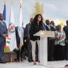 Yamina Benguigui, ministre déléguée chargée de la Francophonie, dimanche 15 septembre 2013 à Nice lors de la cérémonie de clôture des VII Jeux de la Francophonie.