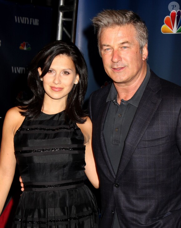 Alec Baldwin et Hilaria Baldwin à la soirée organisée par NBC et le magazine Vanity Fair au The Standard Hotel de New York, le 16 septembre 2013.