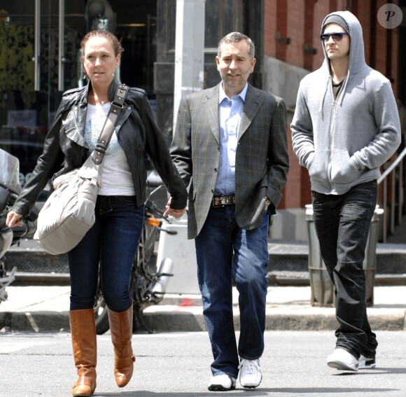 Justin Timberlake et ses parents à New York, le 11 mai 2009.