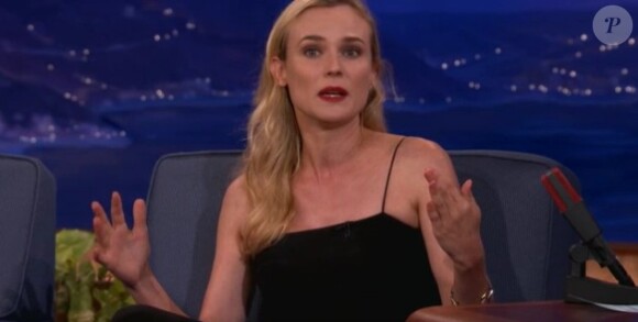 Diane Kruger sur le plateau de Conan O'Brien.