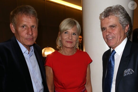 Patrick Poivre d'Arvor, Catherine Ceylac et Claude Serillon - Soirée d'inauguration de l'hôtel Sofitel Paris Arc de Triomphe, au 14 Rue Beaujon à Paris. Le 18 septembre 2013.