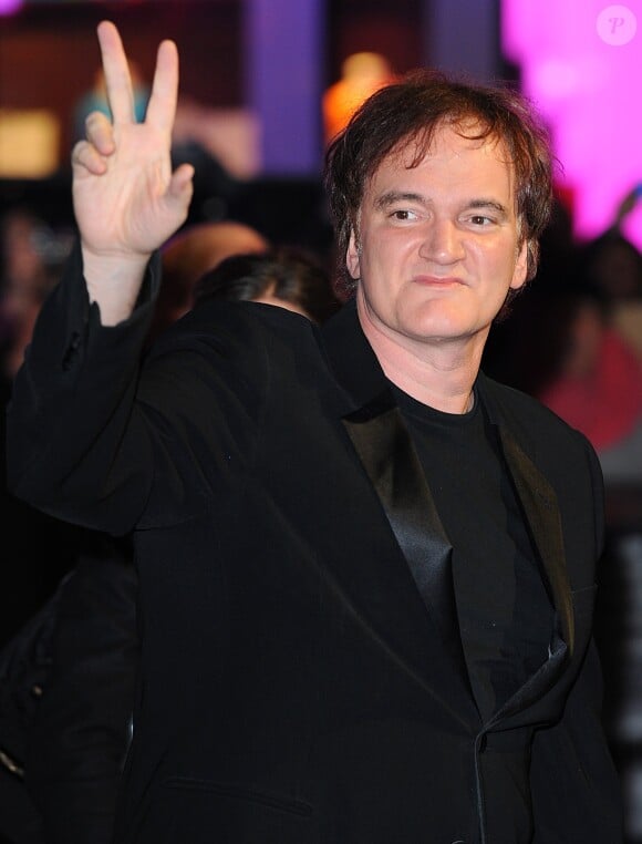 Quentin Tarantino à la première de Django Unchained à Londres le 10 janvier 2013.