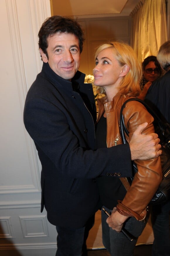 Patrick et Emmanuelle Béart à l'inauguration de la nouvelle boutique Milady, avenue Raymond Poincaré à Paris, le 18 septembre 2013.