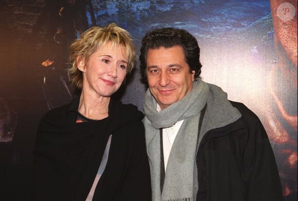 Christian Clavier et Marie-Anne Chazel lors de l'avant-première du film Le Pacte des loups en 2001